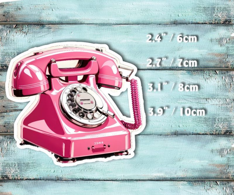 Einzelsticker - Retro - Telefon – Bild 5