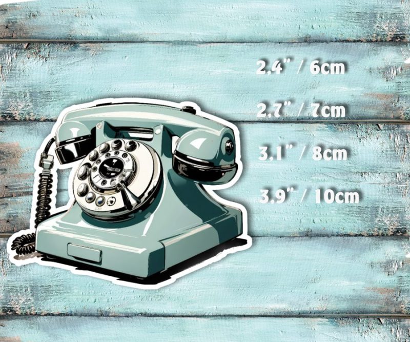 Einzelsticker - Retro - Telefon – Bild 2