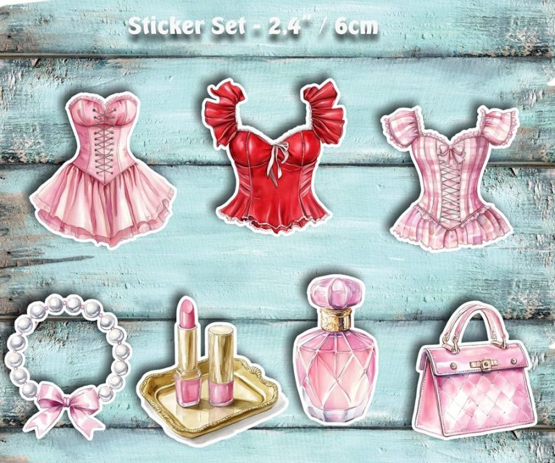 Sticker-Set Kosmetik-Dessous – Bild 2