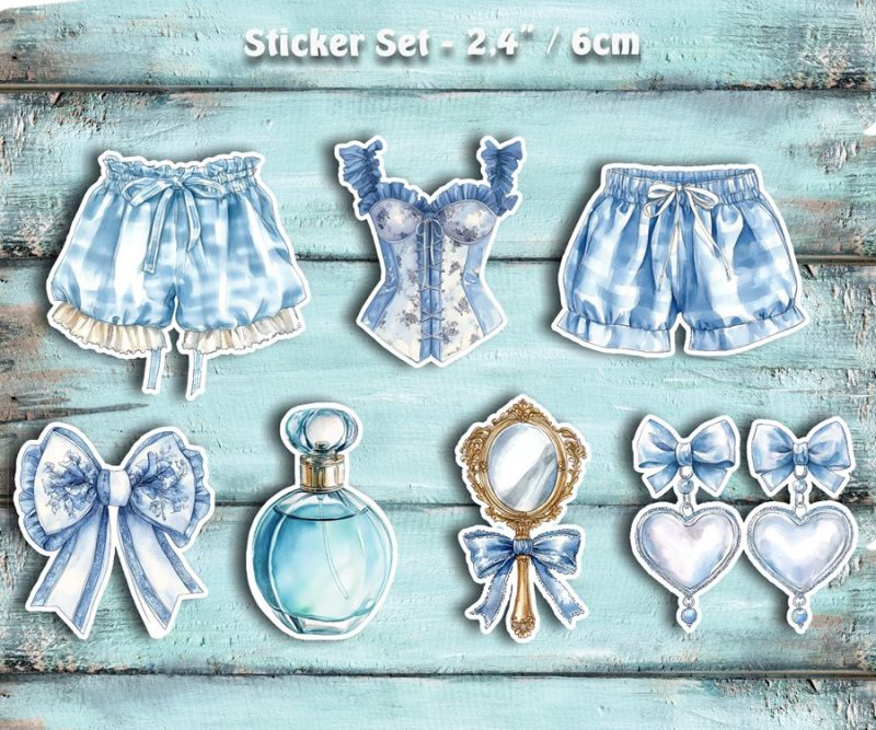 Sticker-Set Kosmetik-Dessous