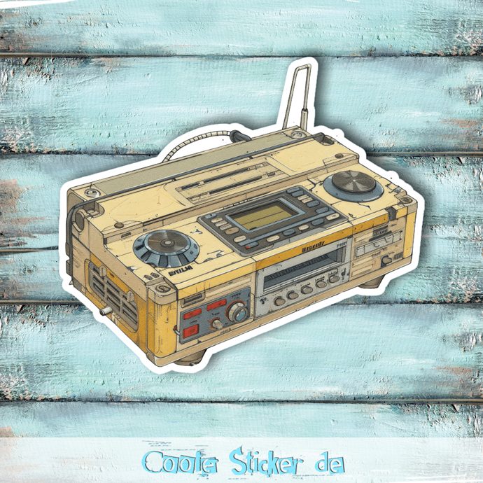 Radio - Retro-Sticker