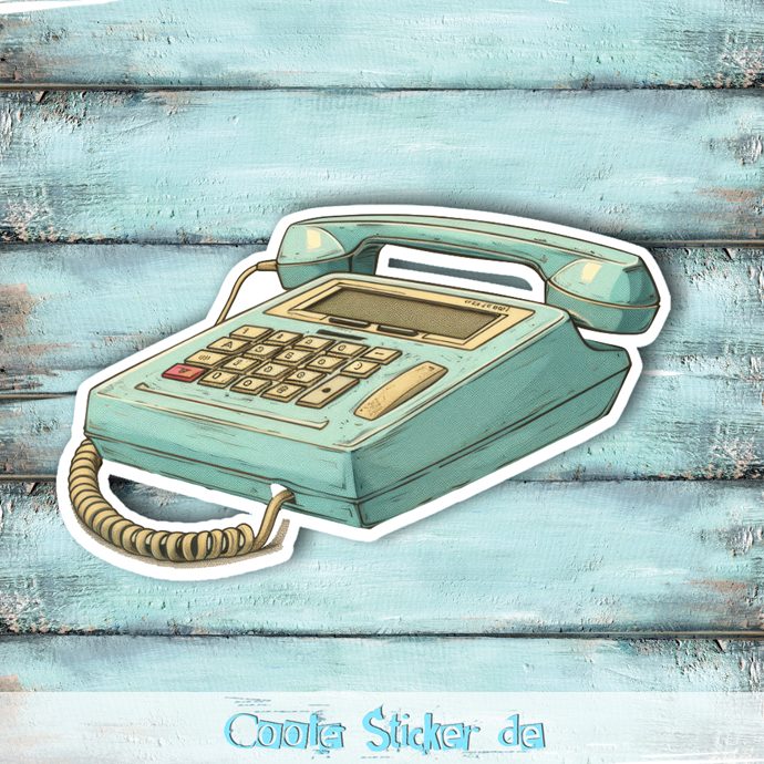 Retro Tastentelefon - Sticker