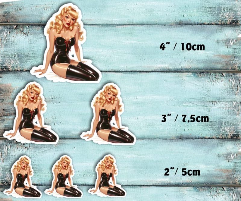 Einzelsticker/Sticker-Set - Latex-Girls – Bild 3