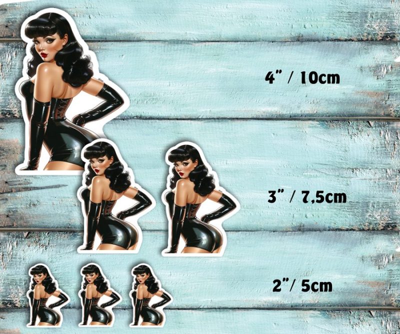 Einzelsticker/Sticker-Set - Latex-Girls – Bild 2