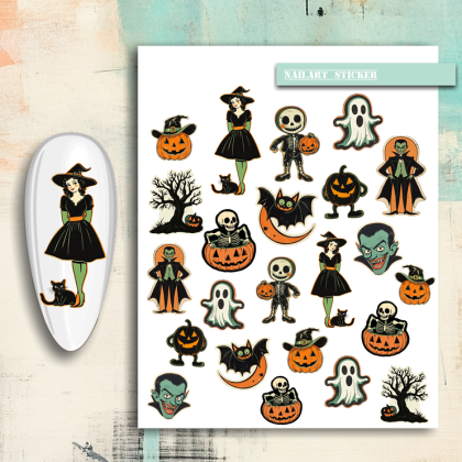 Nailsticker - Retro-Halloween