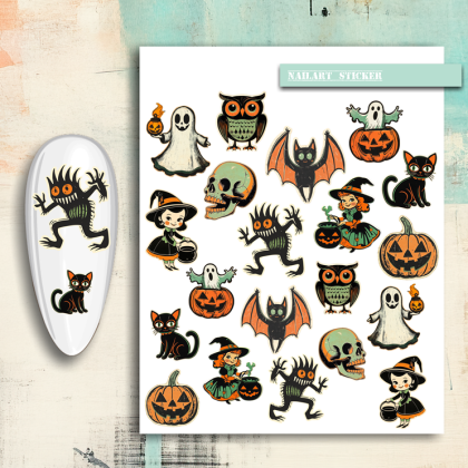 Nailsticker - Retro-Halloween 2