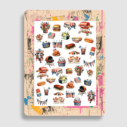 Nailsticker - 4th July - Independence Day 2