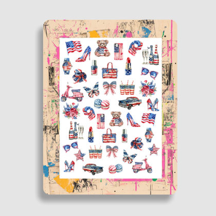 Nailsticker - 4th July - Independence Day