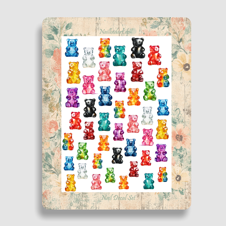 Nailsticker - Gummibärchen