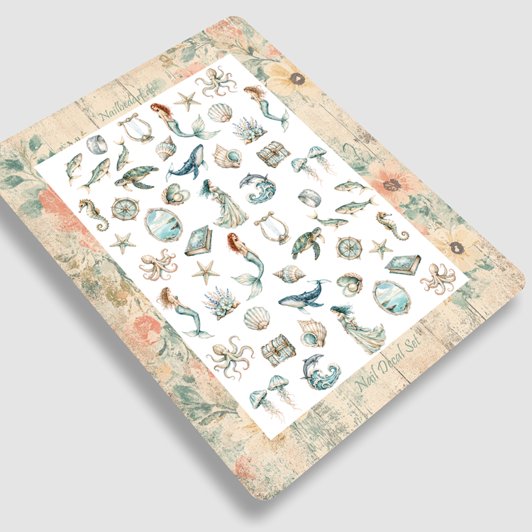 Nailsticker - Meerestiere - Nixe – Bild 2