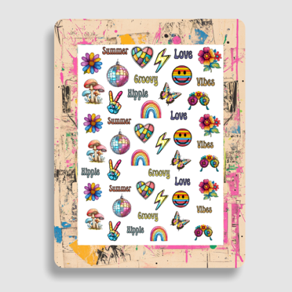 Nailsticker - Love, Peace & Happiness