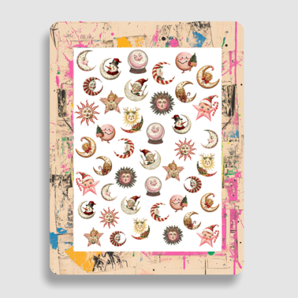 Nailsticker - Weihnachtssterne 1