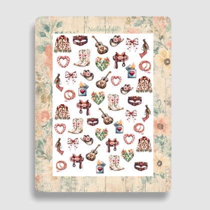 Nailsticker - Western Liebe