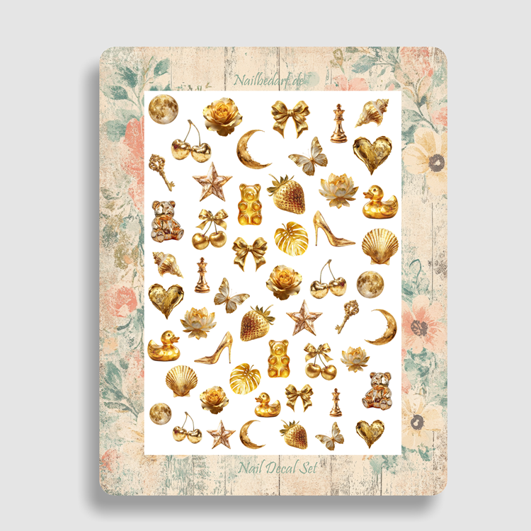 Nailsticker - Alles in Gold