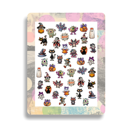 Nailsticker - Retro Halloween 3