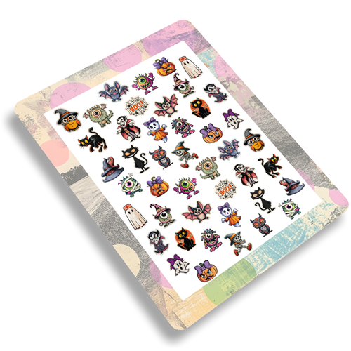 Nailsticker - Retro Halloween 3 – Bild 2