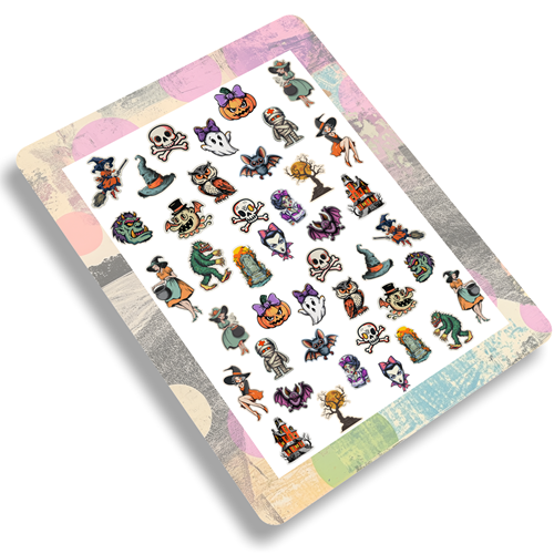 Nailsticker - Retro Halloween – Bild 2
