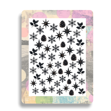 Nailsticker - Schwarze Weihnachten - Gothic