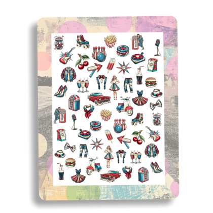 Nailsticker - Retro - Lifestyle 2