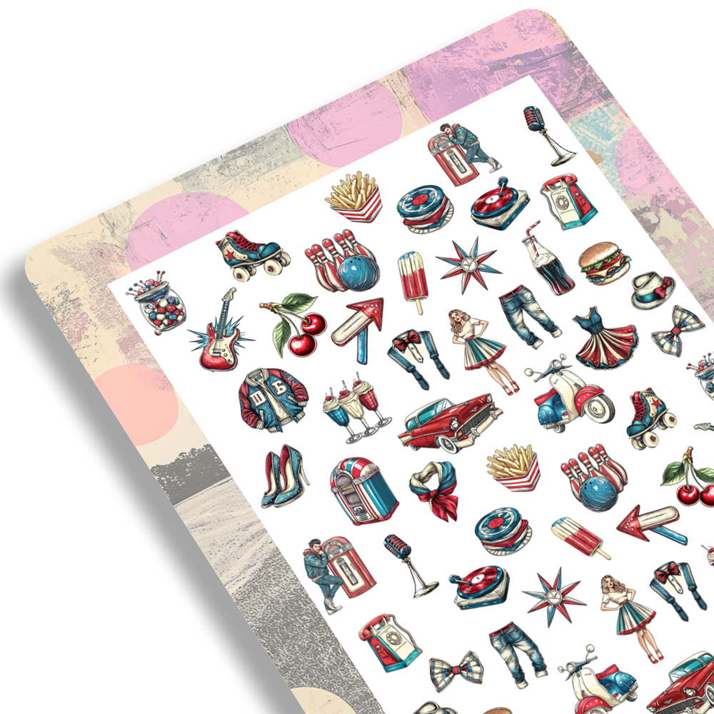 Nailsticker - Retro - Lifestyle 2 – Bild 3