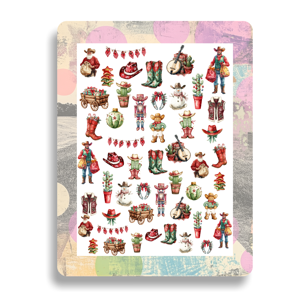 Nailsticker - Country Weihnachten