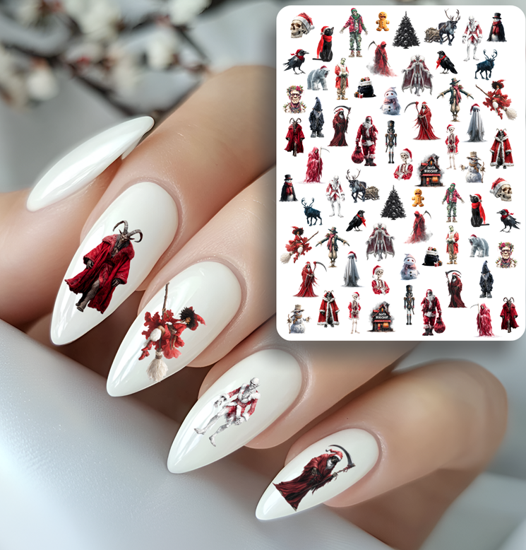 Nailsticker - Gruselige Weihnachten 