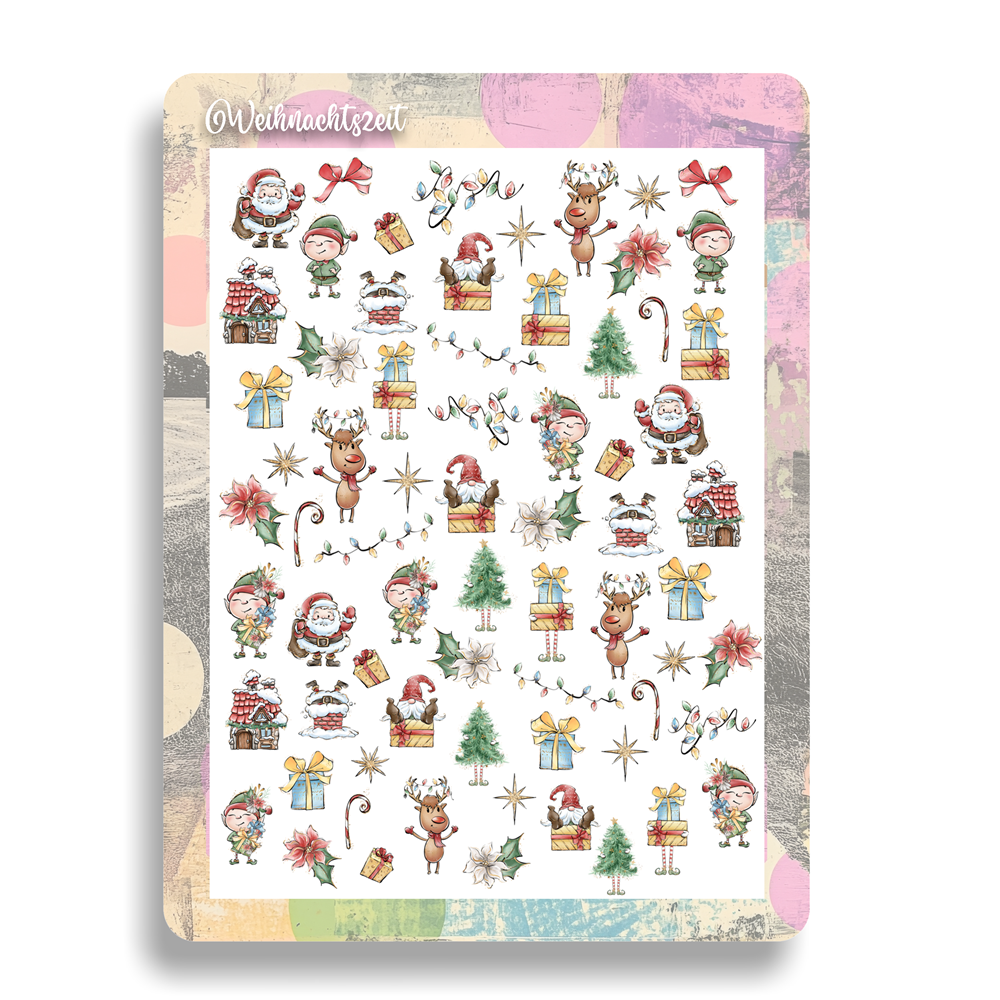 Nailsticker - Weihnachten handgemalt
