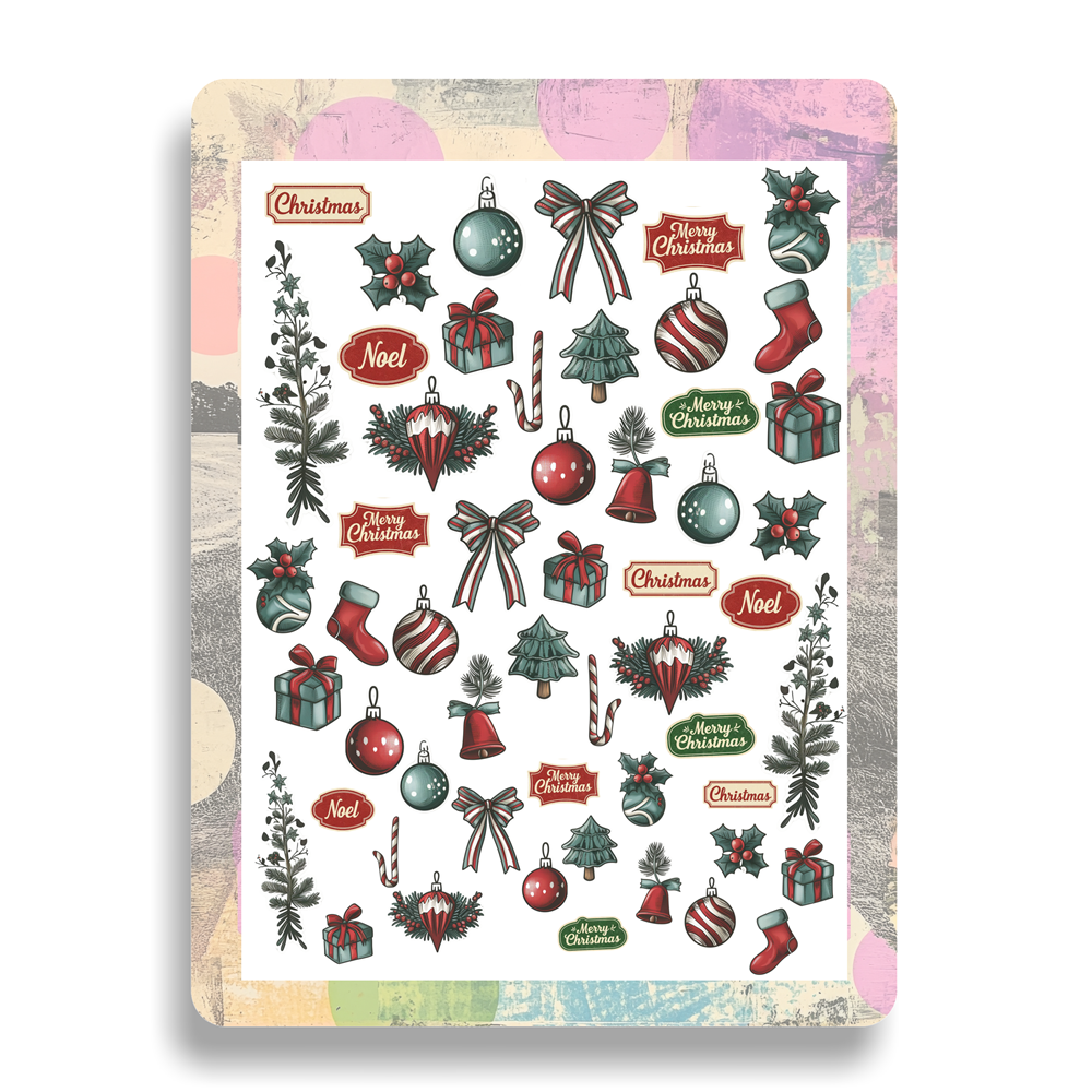 Nailsticker - Retro Weihnachten – Bild 2