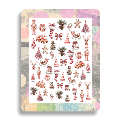 Nailsticker - Weihnachten - Zuckerstange