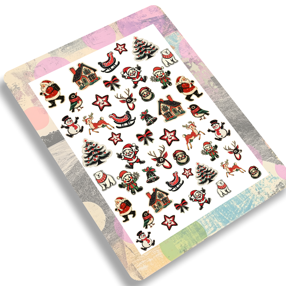Nailsticker - Weihnachten - Retro 2 – Bild 2