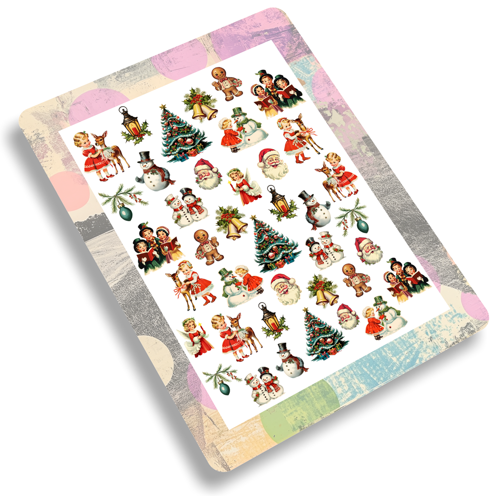 Nailsticker - Weihnachten - Retro 3 – Bild 2