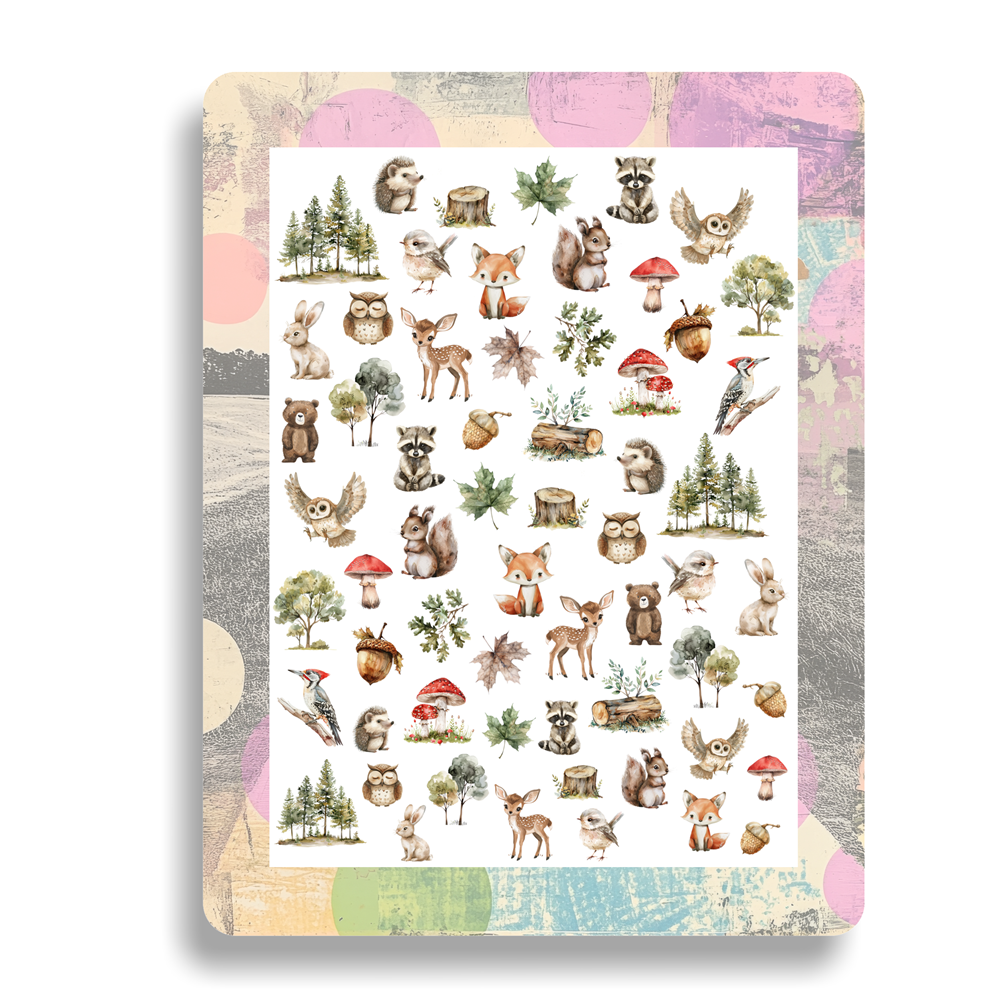 Nailsticker - Weihnachten - Winterlandschaft 2