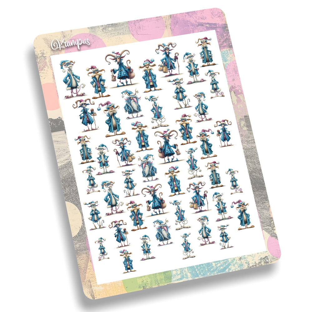 Nailsticker - Weihnachten - Schrulliger Krampus – Bild 2