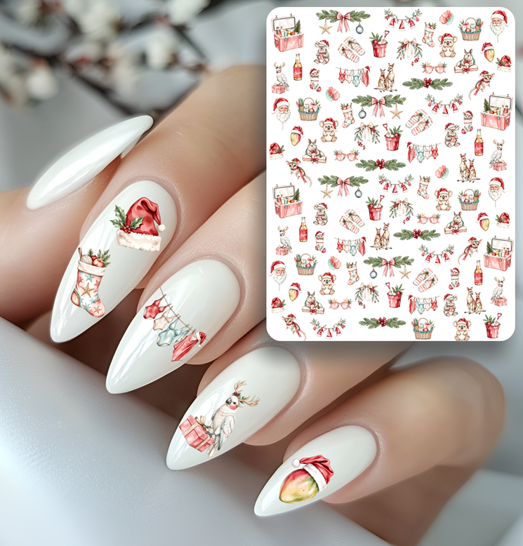 Nailsticker - Weihnachten - australisch