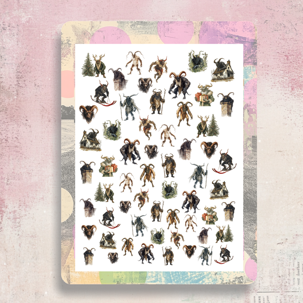 Nailsticker - Krampus - Weihnachten