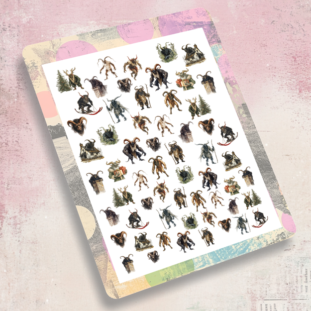 Nailsticker - Krampus - Weihnachten – Bild 2