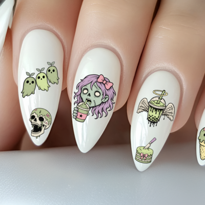 Nailsticker - Gothic - Matcha Coffee