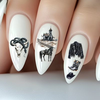 Nailsticker - Halloween Western