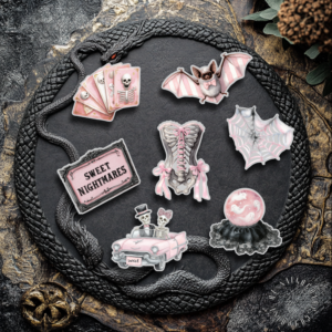 gothic Sticker set ghost