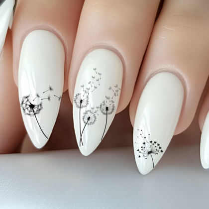 Nailsticker - Löwenzahnblüte -Pusteblume