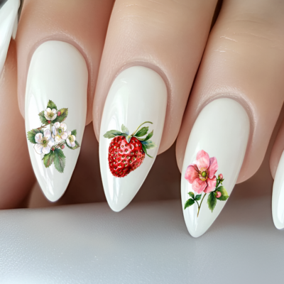 Nailsticker - Erdbeeren