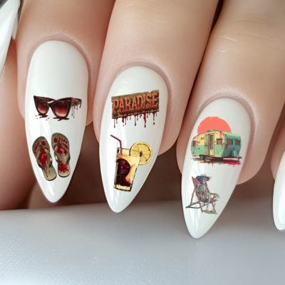 Nailsticker - Gothic/Horror - Blutiger Urlaub