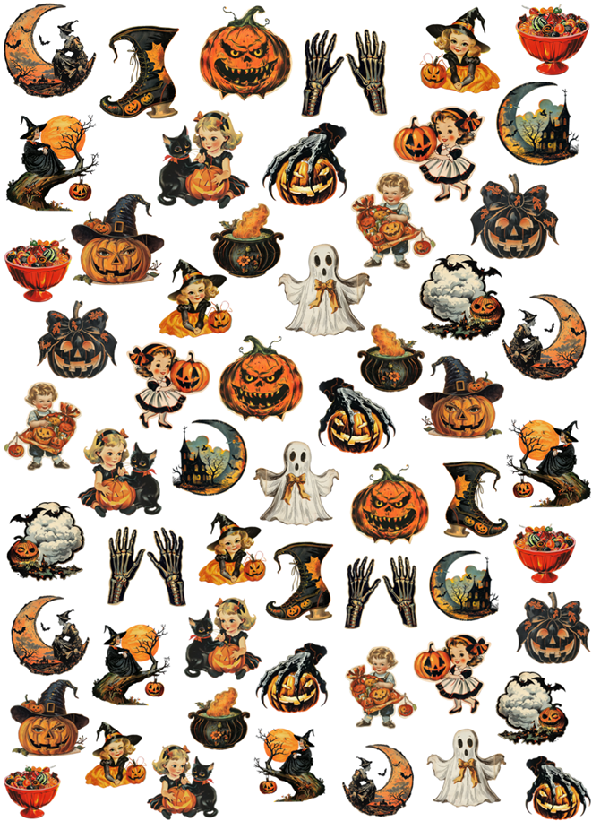 Nailsticker - Retro Halloween 2 – Bild 2