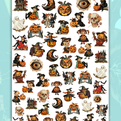 Nailsticker - Retro Halloween 3