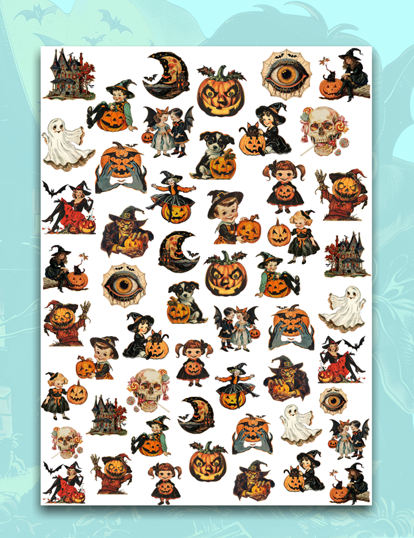 Nailsticker - Retro Halloween 3